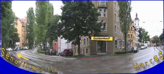Ladenlokal: Goldankauf München Lindwurmstraße 215 / Ecke Kidlerstrasse am Harras